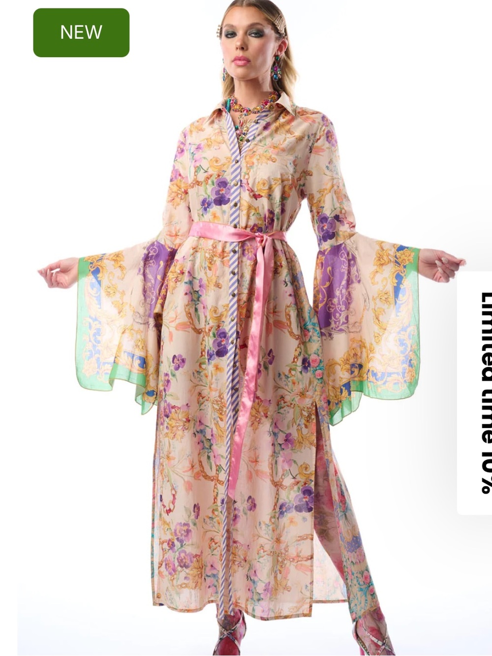 NWT Aratta Silent Journey- Miami Duster- Tea Wash